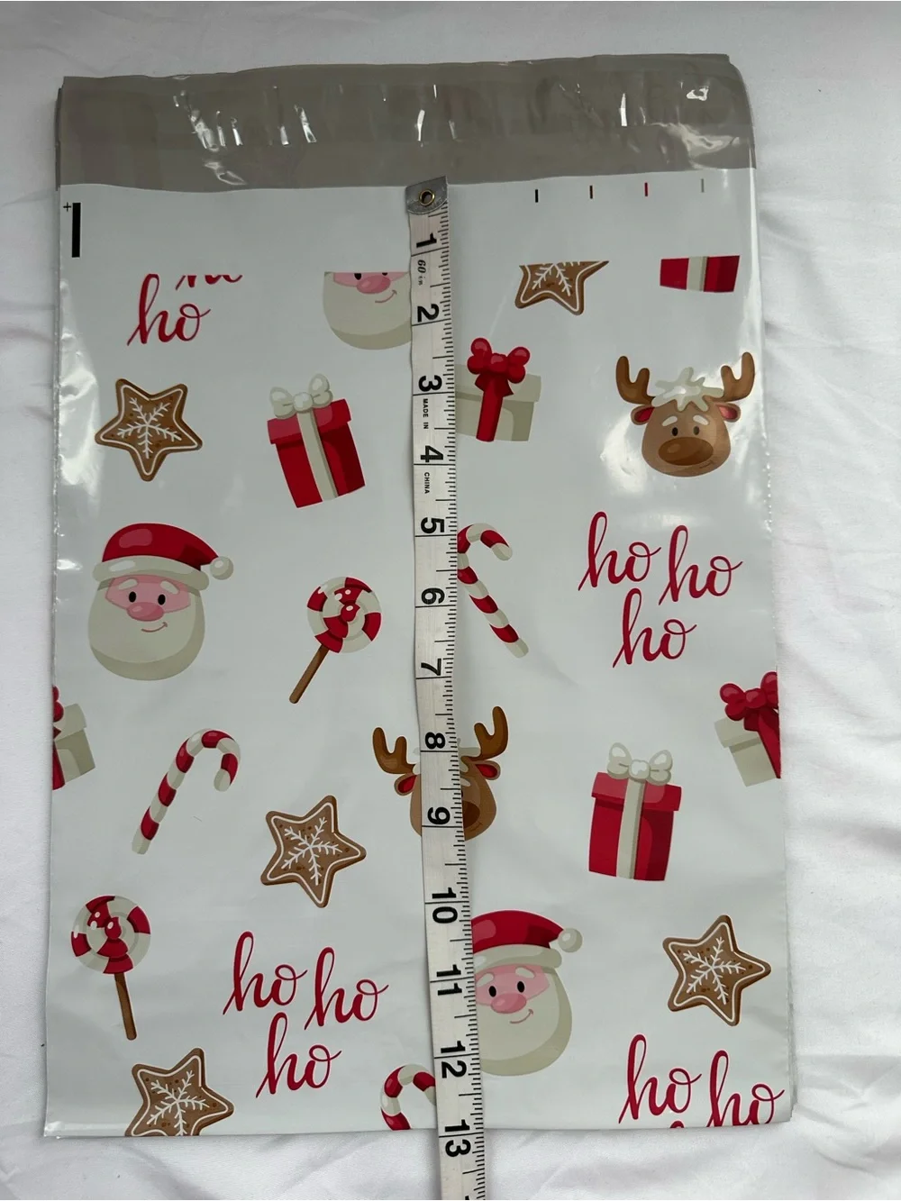 Santa Ho Ho Ho Holiday Poly Mailers 10x13 Christmas Shipping Envelopes 25 Count